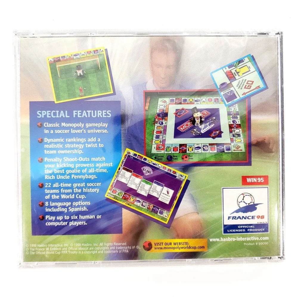 Monopoly: World Cup France 98 Edition PC WIN 95/98 Brand New Sealed